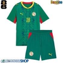 Maglie da calcio Senegal Ismaila Sarr #18 Seconda Maglia Bambino Mondiali 2026  Manica Corta (+ Pantaloni corti)